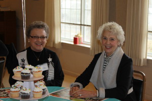 Marilyn & Janet are so excited about the cupcakes